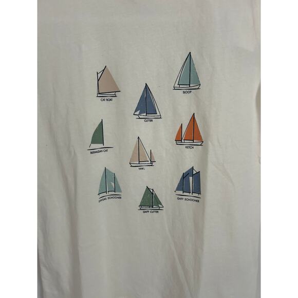 J. Crew Crewcuts Boys' sailboats graphic tee NWT Size: Small 6/7 - Picture 3 of 6